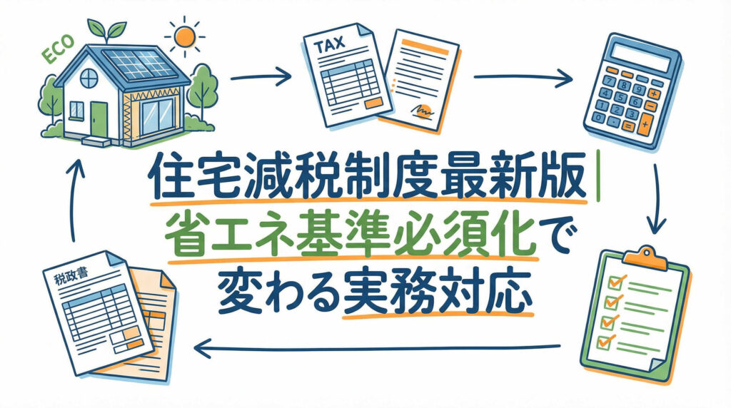 住宅減税制度最新版|省エネ基準必須化で変わる実務対応